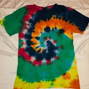 Spiral tie dye shirt